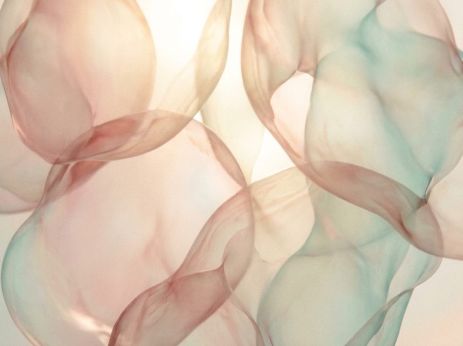Soft playful abstract forms, gentle support for children and teens